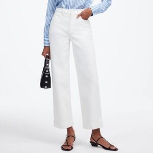 Madewell White Flare & Wide Leg Jeans